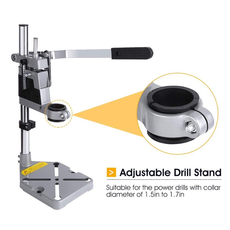 Drill Stand for Hand Drill, Universal Adjustable Drill Press Clamp,