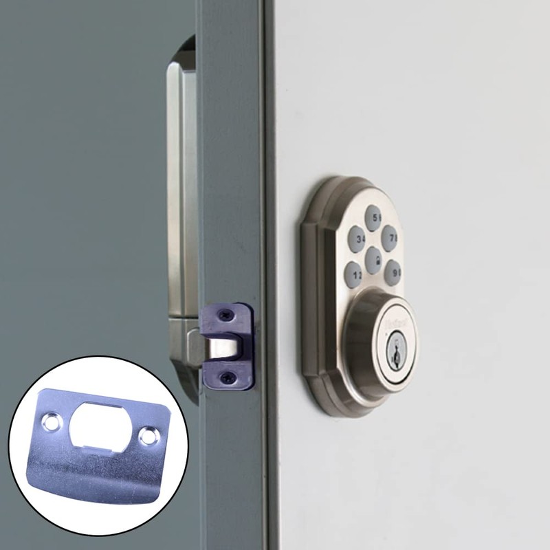 3 Pcs Door Latch Strike Plate D Shaped Striker Keep