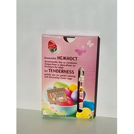 Vesache Set Tenderness 3 Colours Gelatine Dye Paint for Pastel Easter Eggs with Delicate Gentle Colours