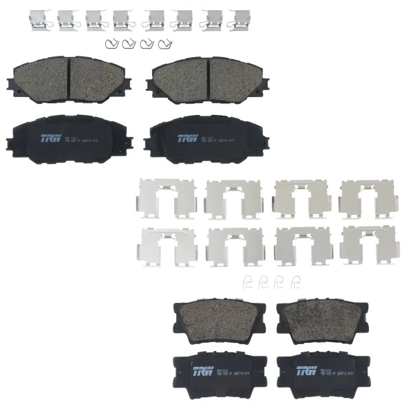 TRW Pro Front and Rear Ceramic Brake Pad Set &