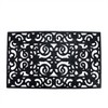 Northlight Scroll Design with Open Back Rectangular Welcome Door Mat