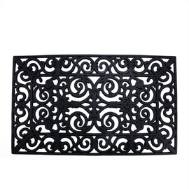 Northlight Scroll Design with Open Back Rectangular Welcome Door Mat 18" x 30"