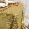 YZEO Gold 50"*72" Sequin Tablecloth Home Wedding Event Party Banquet
