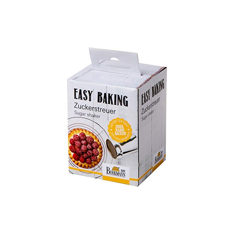 Birkmann, Easy Baking, Zuckerstreuer, aus Edelstahl, mit Kunststoffdeckel, rostfrei, 8