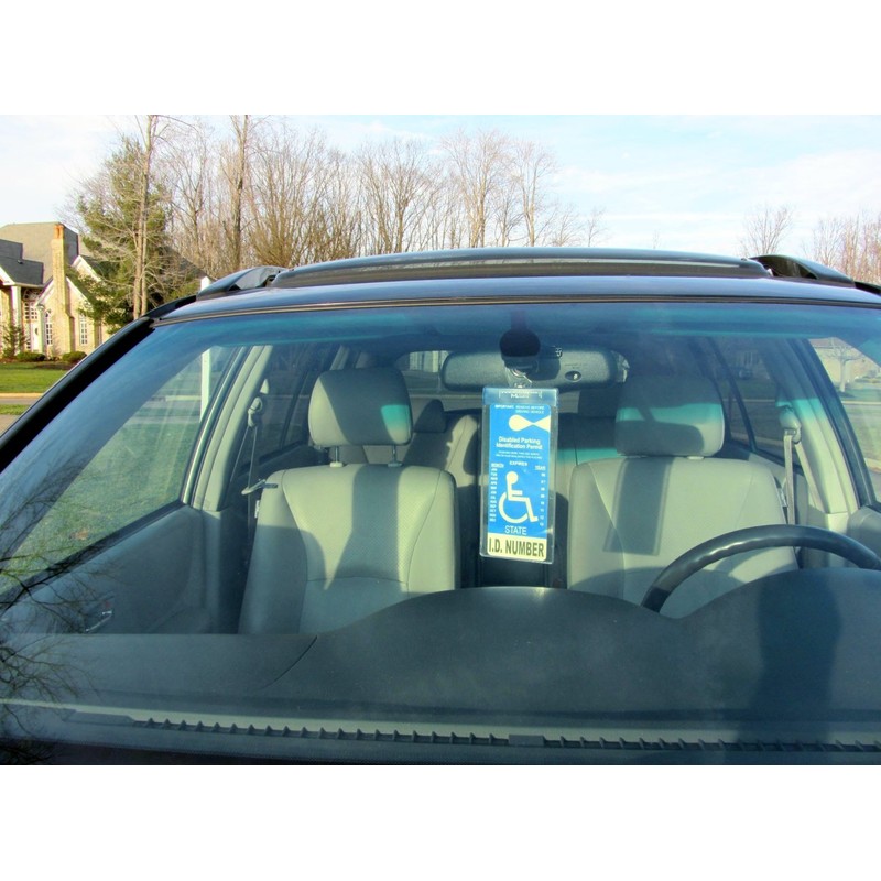 Mirortag Silver plus 2 Hooks by JL Safety- Handicap Tag