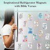 Blosssound 50 Pcs Inspirational Christian Magnets with Bible Verses Religious