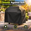 Waterproof BBQ Grill Cover for Outdoor Storage – 100% Polyester