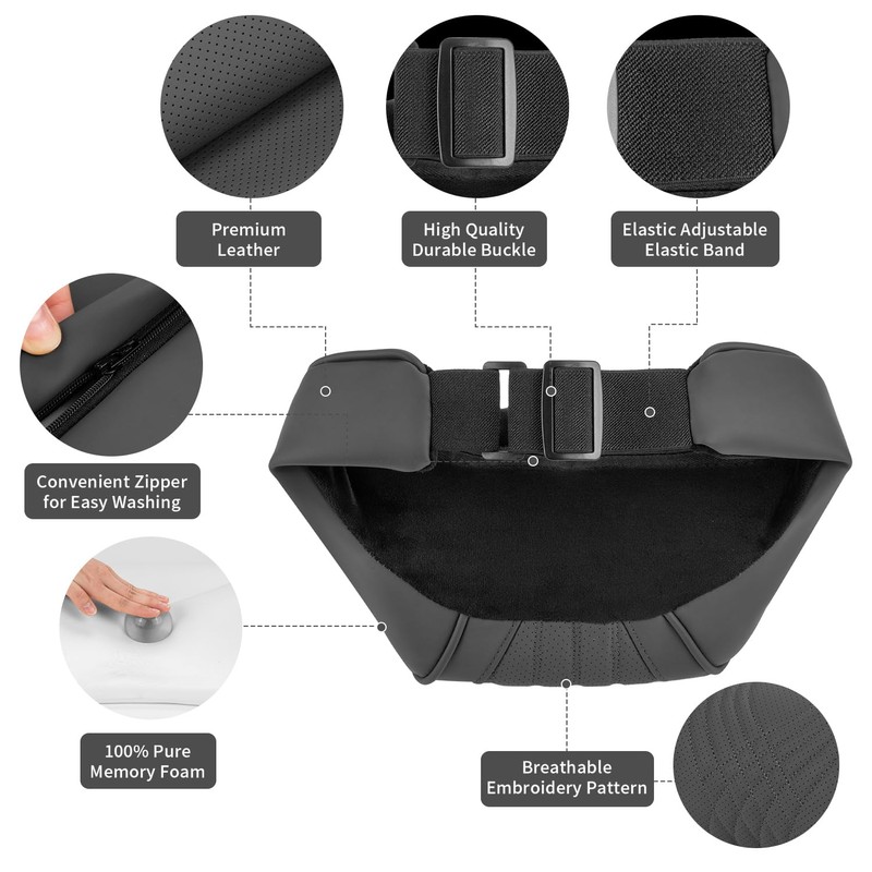 Treesiche Car Neck Pillow for Headrest, Car Headrest Cushion for