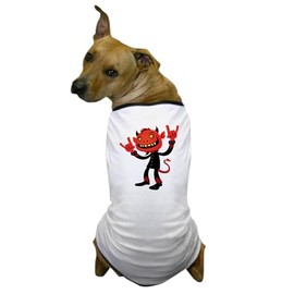 CafePress Heavy Metal Devil Dog T Shirt Dog T-Shirt, Pet Clothing, Funny Dog Costume
