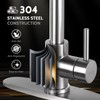 WEWE Kitchen Faucets, Brushed Nickel Kitchen Faucet with Pull Down