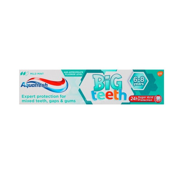 Aquafresh Big Teeth Toothpaste 6-8yrs 50ml