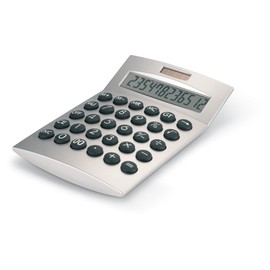 PromotionGift Basics 12-digits calculator - matt silver
