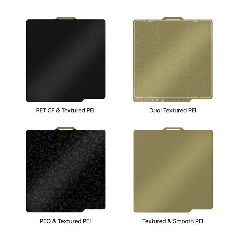 BIQU Panda Build Plate 256x256MM Double Side Textured&SMooth PEI PET