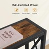 Gewudraw Console Table with Oulets and USB Ports, 55.1" Sofa