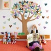 Boho Classroom Tree Bulletin Board Set with Heart Cutouts, Welcome