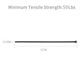 XINGO Pack of 1000 Cable Ties, Black, 300 mm x 4.8 mm, 22.7 kg Tensile Strength, UV-Resistant, Self-Locking Cable Ties for Indoor and Outdoor Use