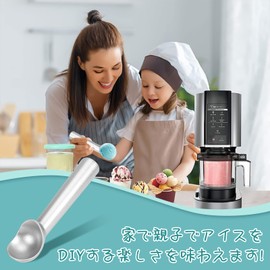 Liroyal Ice Cream Scoop, Ice Cream Disher, Ice Cream Spoon, Round Shape, Convenient, Multi-functional, Food and Beverage Cooking, Kitchen Utensils, Commercial Use, Kitchen Utensils, Silver