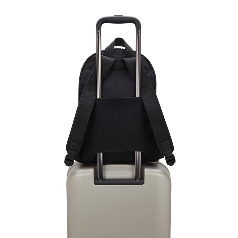 Kipling Delia Medium Backpack Blck Rose Spice