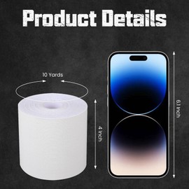 White Extra Wide Football Turf Tape Protects Skin from Turf Burns, 1 Roll 4 Inch x 10 Yards, Ultra Sticky, Breathable & Hypoallergenic Athletic Turf Tape for All Levels of Football Athletes