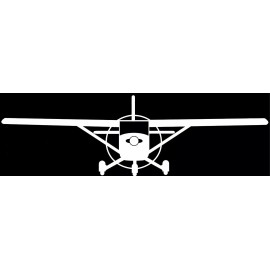 Appalachian Decals - 8"  Cessna 172 Skyhawk Sticker Decal Car Window - black