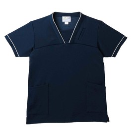 Kiraku CR152-83 Care Scrub for Nursing Care, Unisex, Multi-functional Pocket, Bright Colors, Unisex, 88 navy