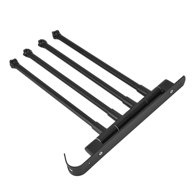 Stainless Steel Swivel Towel Hanger Holder Black Rotating Movable Towel