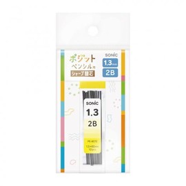 Sonic PE-8072 Mechanical Refills for Pencil 0.05 inch (1.3 mm), 2B, Pack of 12