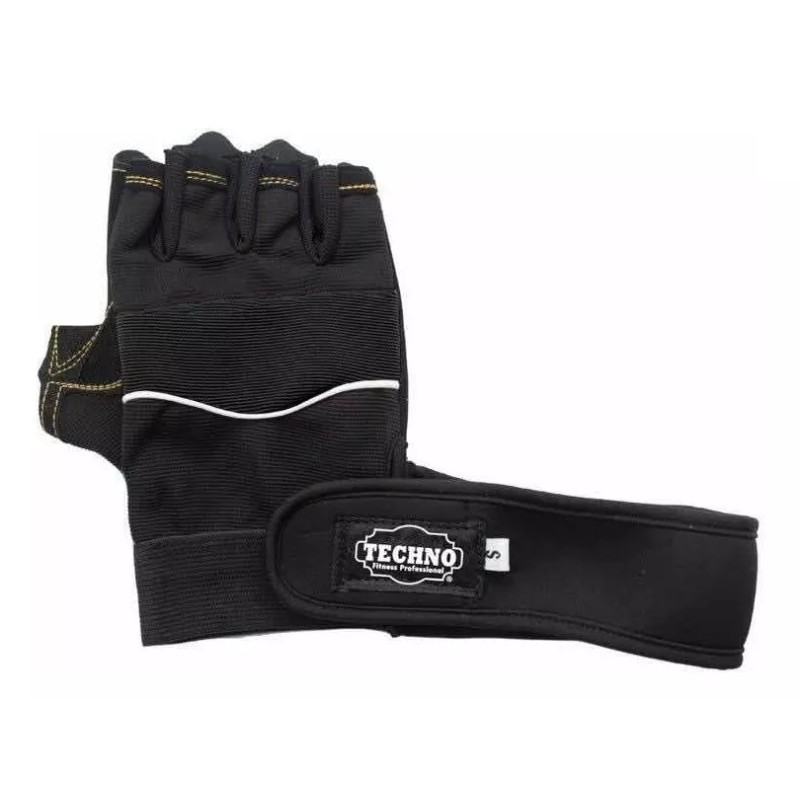 Techno Vendas Para Rodillas + Guantes Antiderrapantes Pack Pesas