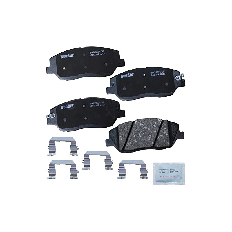 Bendix Priority1 CFC1385 Ceramic Front Brake Pads for Kia Borrego