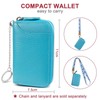 GADIEMKENSD Credit Card Holder RFID Protection Leather Wallet 14 Compartments