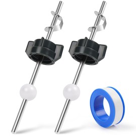 Lavatory Pop Up Center Piece Assembly, Ball Pop Up Stopper Lever Compatible with Pfister, Delta, 18MM Ball, 2Pcs Sink Pivot Rod Replacement Parts
