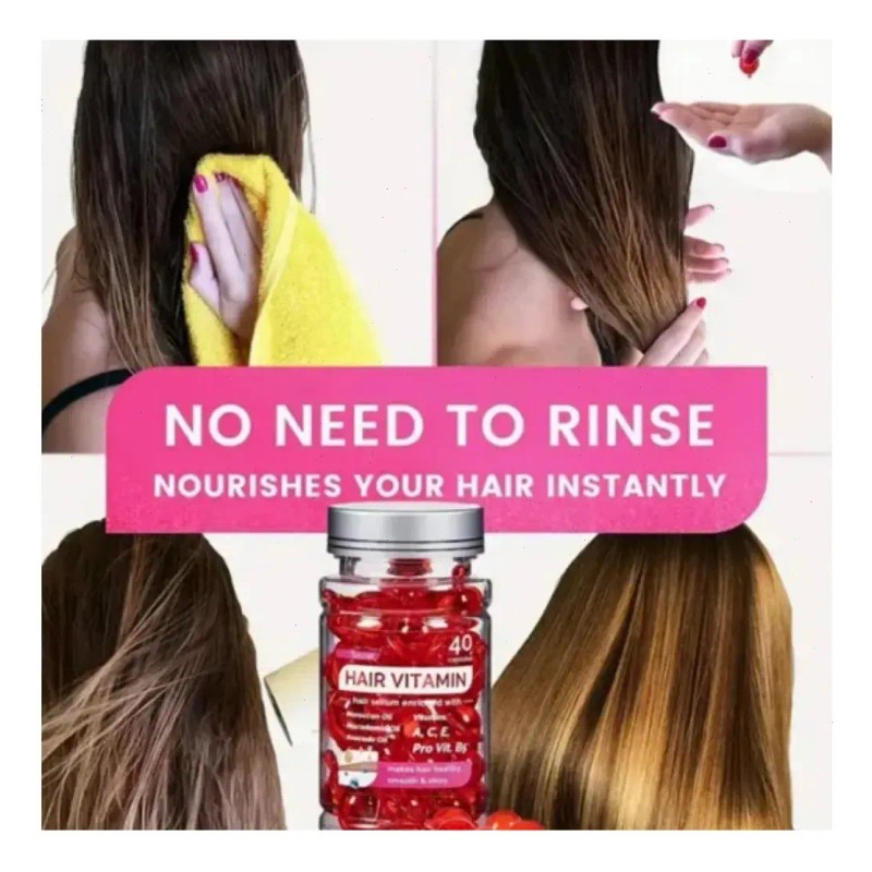2pcs Capilar Reparación Nutrición Cápsulas Hair Vitaminas