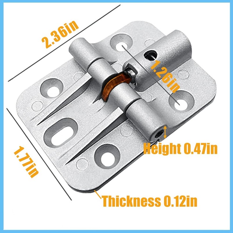 ANTEISI Locking Hinges 180 Degree,Adjustable Small Torque Hinges,Hinge for Folding
