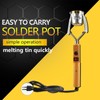 280W Electric Portable Solder Pot Melting Tin Furnace with Temperature