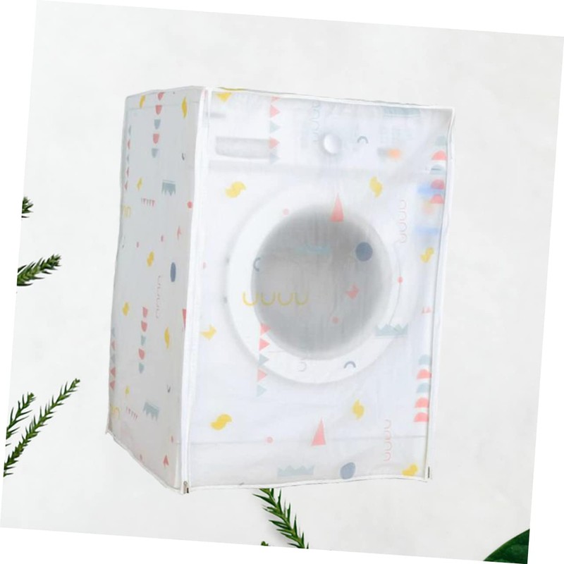 Zerodeko 3pcs Washing Machine Cover Case Peva Fabric Standard Size