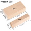 Basswood Carving Block 10Pcs Unfinished Wood Blocks 2 Sizes Natural