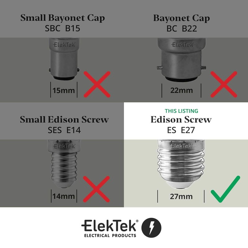 ElekTek Brushed Antique Brass E27 Slatted Socket with Lampshade Ring,