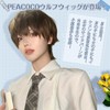 PEACOCO Men's Short Wig, Wig, Masculine Dresses, Blonde Wig, Wolf,