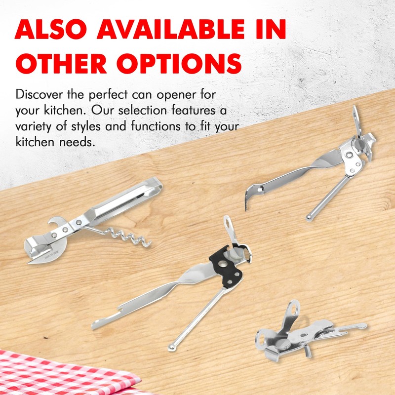 Chef Craft Select Can Opener with Bottle Opener, 7 Inch,