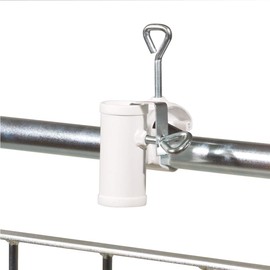 Videx-Sonnenschirmhalter für Handlauf, Typ H II, weiß, bis ø 35mm