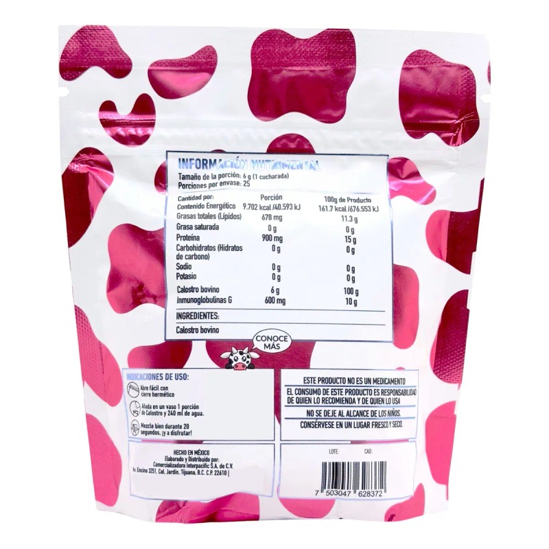 Calostro Bovino En Polvo 150 G Protgt