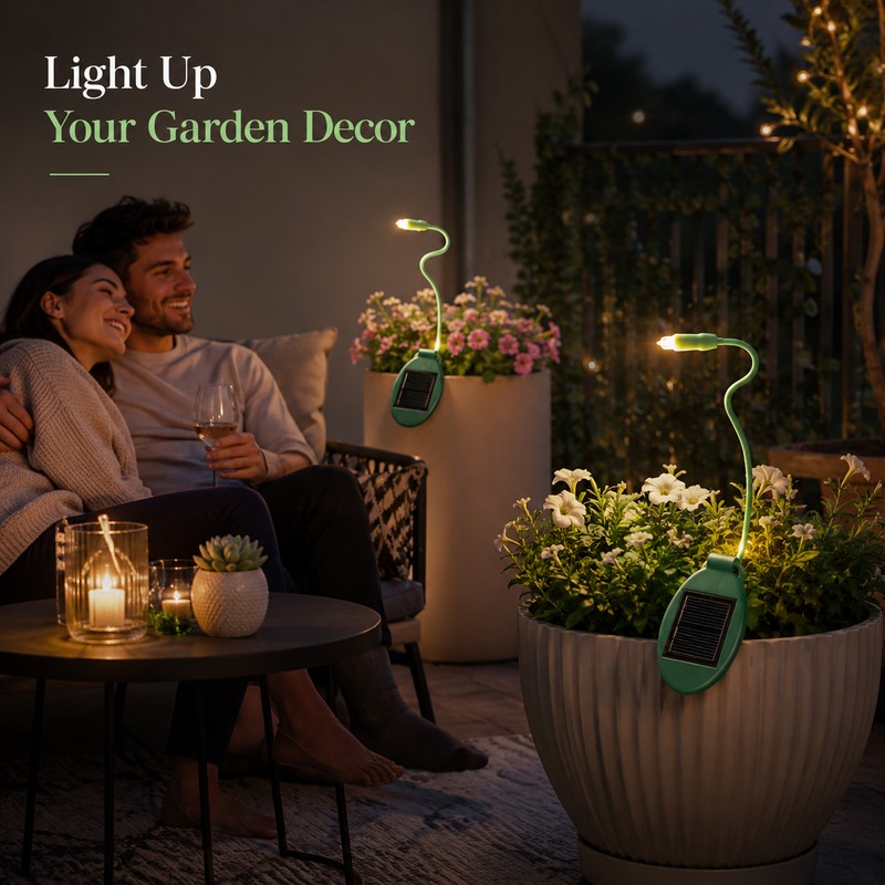 Solar Garden Lights for Outdoor Décor – 2 Pack Firefly
