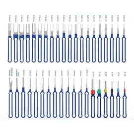36-Piece Car Terminal Release Tool Set, Connector Disassembly Tools with Storage Bag, Blue