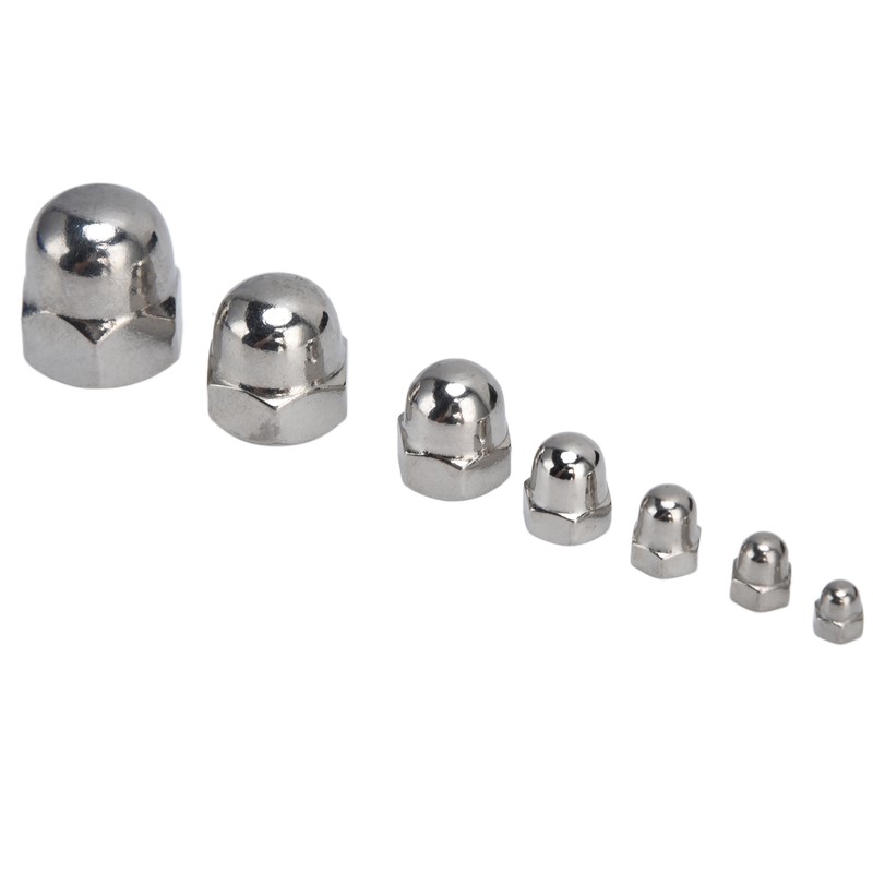 170Pcs Acorn Nuts Dome Head 304 Stainless Steel Caps Nut