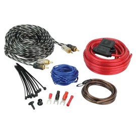 Scosche KPA12CC 12 Gauge Speaker Wire Kit, Complete Car Audio Wiring Kit for Amplifier Installation with Power & Ground Cables, RCA Audio Cable, Speaker Wire, Fuse Holder & Terminals