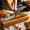 Cutting Board Scissor,Kitchen Food Scissors,2 in 1 Smart Cutter Food