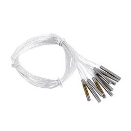 PT100 Temperature Sensor Probe Platinum Heat Resistance Waterproof Sensor Probes Temperature Probe for Temperature Controller Pack of 10