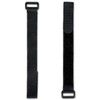 FrogJim Black Velcro Cable Ties with Buckle, Re-Usable Velcro Strap,