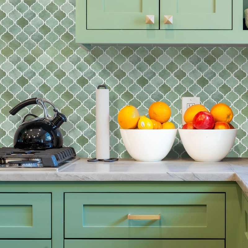 Arabesque Peel and Stick Backsplash for Kitchen, Thicker Design 3D