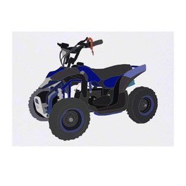 'Quad Bike' Temporary Tattoo - Water Resistant, Skin-Safe, Non-Toxic Transfer (TO00038928)